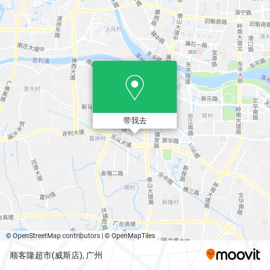顺客隆超市(威斯店)地图