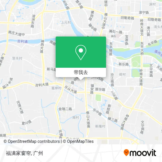 福满家窗帘地图