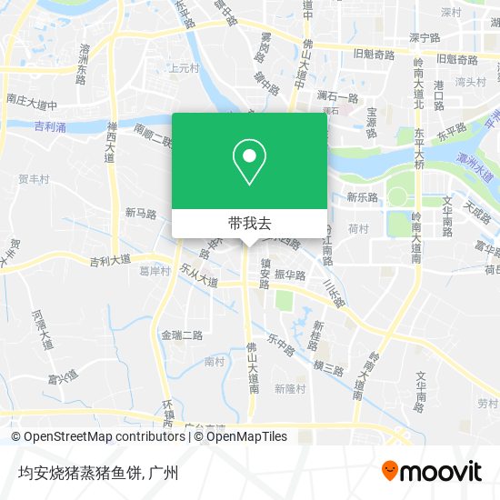 均安烧猪蒸猪鱼饼地图