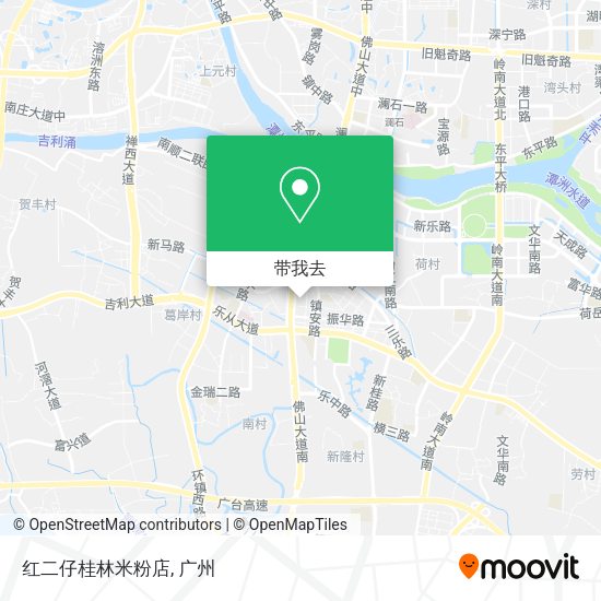 红二仔桂林米粉店地图