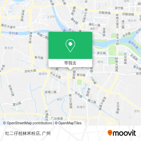 红二仔桂林米粉店地图