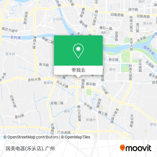 国美电器(乐从店)地图