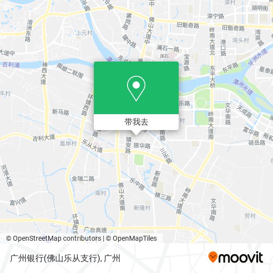 广州银行(佛山乐从支行)地图
