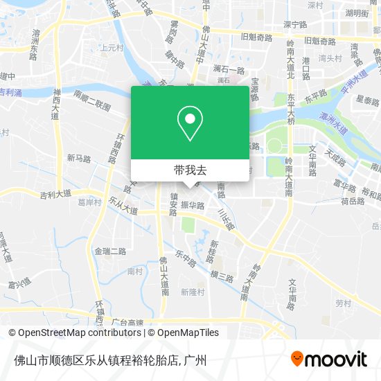 佛山市顺德区乐从镇程裕轮胎店地图