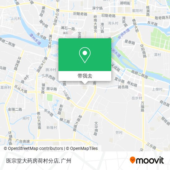 医宗堂大药房荷村分店地图