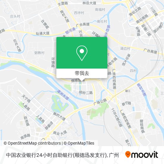 中国农业银行24小时自助银行(顺德迅发支行)地图