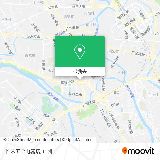 怡宏五金电器店地图