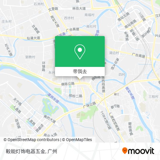毅能灯饰电器五金地图