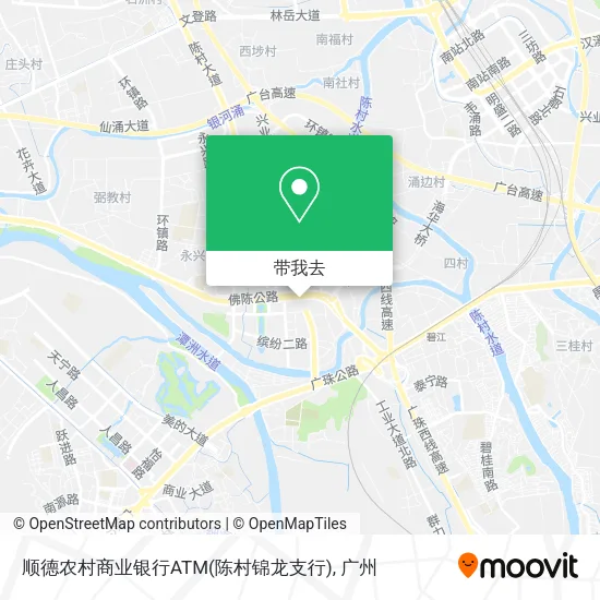 顺德农村商业银行ATM(陈村锦龙支行)地图