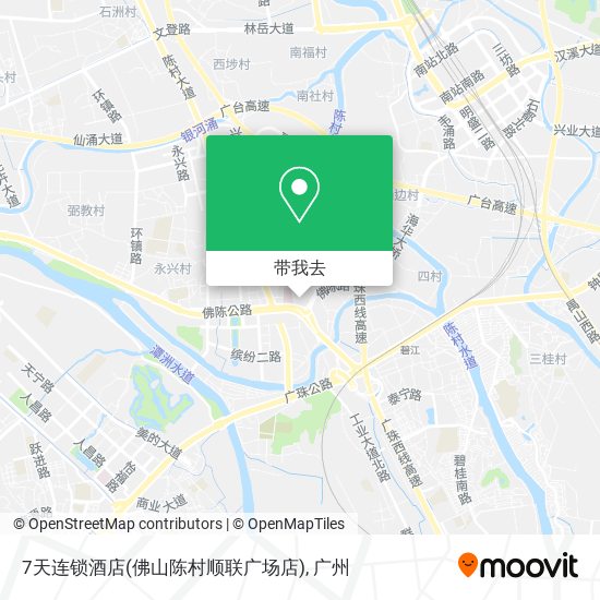 7天连锁酒店(佛山陈村顺联广场店)地图