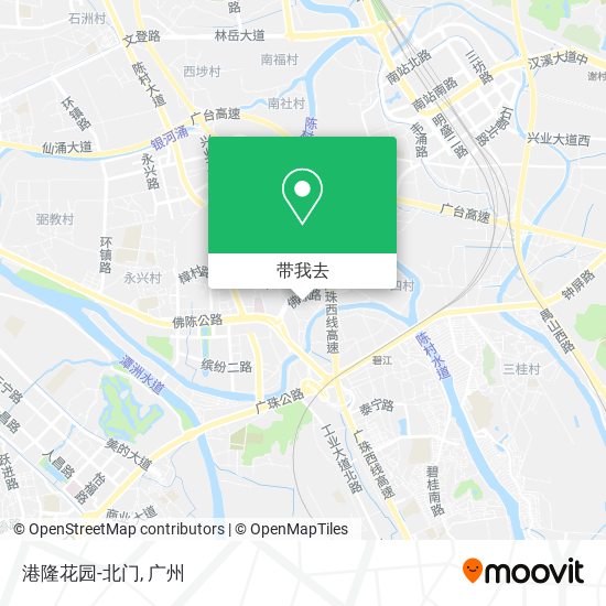 港隆花园-北门地图