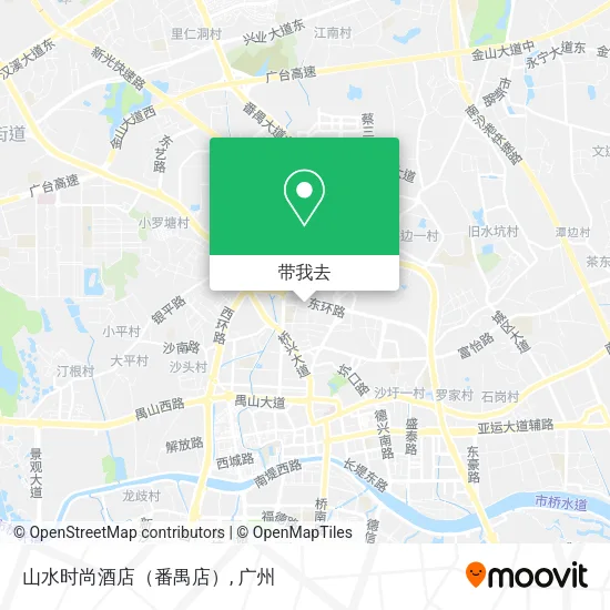 山水时尚酒店（番禺店）地图
