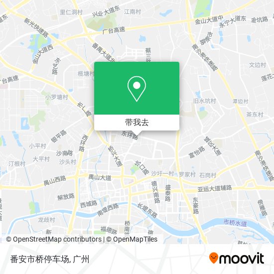番安市桥停车场地图