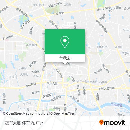 冠军大厦-停车场地图
