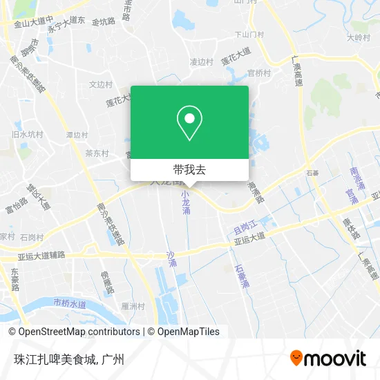 珠江扎啤美食城地图