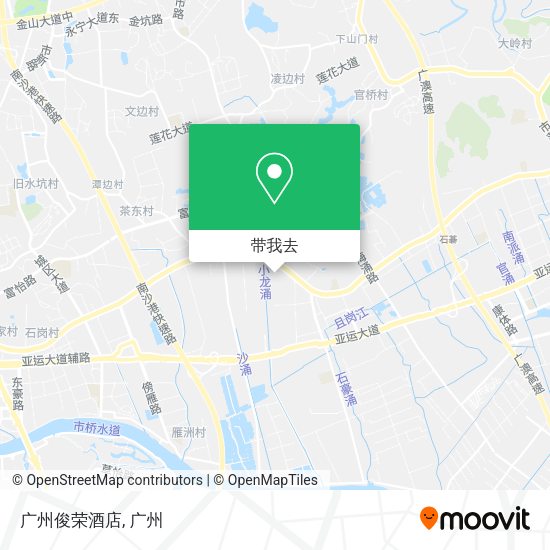 广州俊荣酒店地图