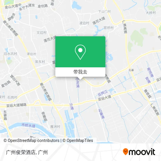 广州俊荣酒店地图