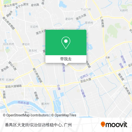 番禺区大龙街综治信访维稳中心地图