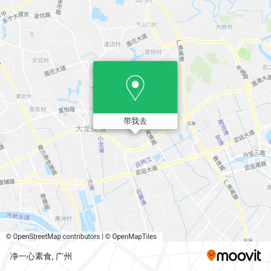净一心素食地图