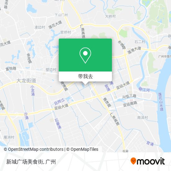 新城广场美食街地图