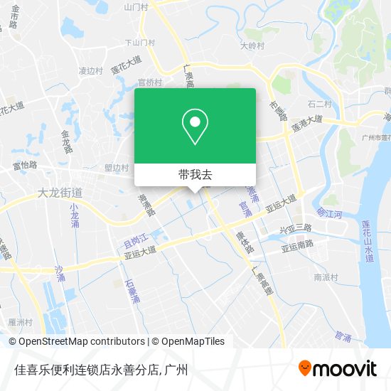 佳喜乐便利连锁店永善分店地图