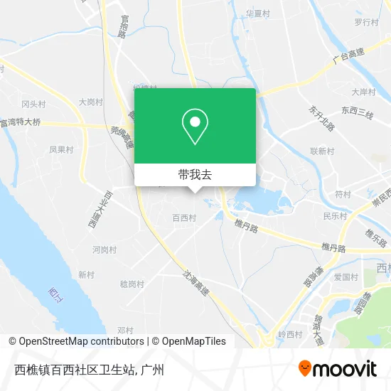 西樵镇百西社区卫生站地图