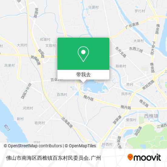 佛山市南海区西樵镇百东村民委员会地图