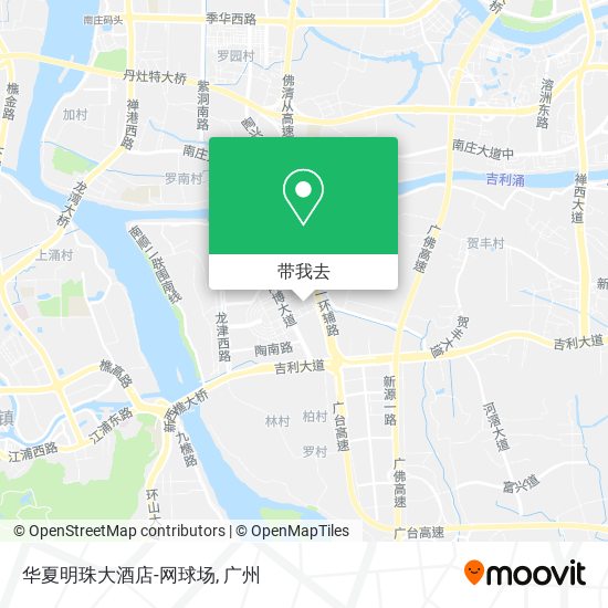 华夏明珠大酒店-网球场地图