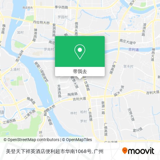 美登天下祥英酒店便利超市华南1068号地图