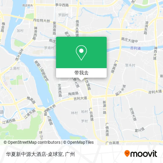华夏新中源大酒店-桌球室地图