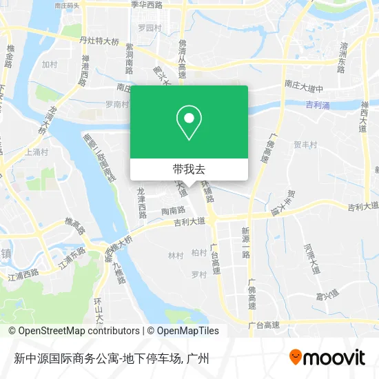 新中源国际商务公寓-地下停车场地图