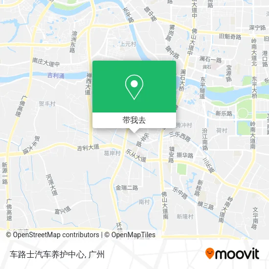 车路士汽车养护中心地图
