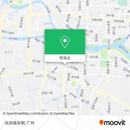 祝添猪杂粥地图