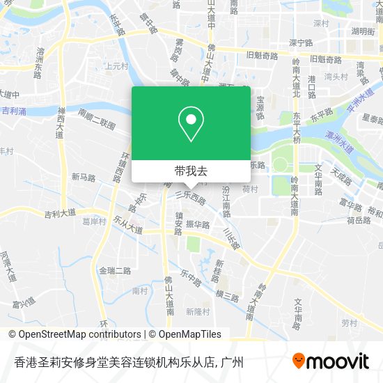 香港圣莉安修身堂美容连锁机构乐从店地图