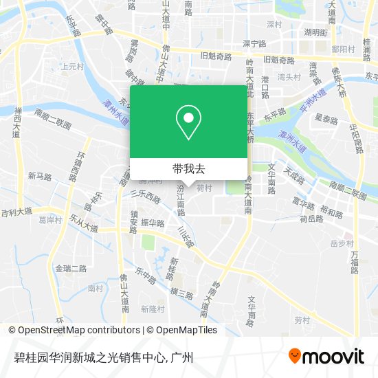 碧桂园华润新城之光销售中心地图