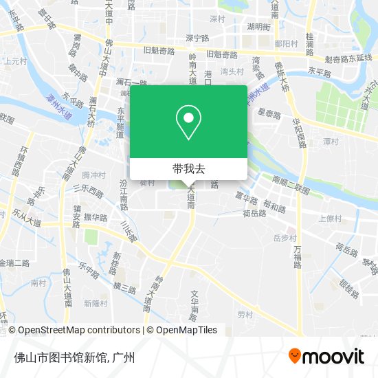 佛山市图书馆新馆地图