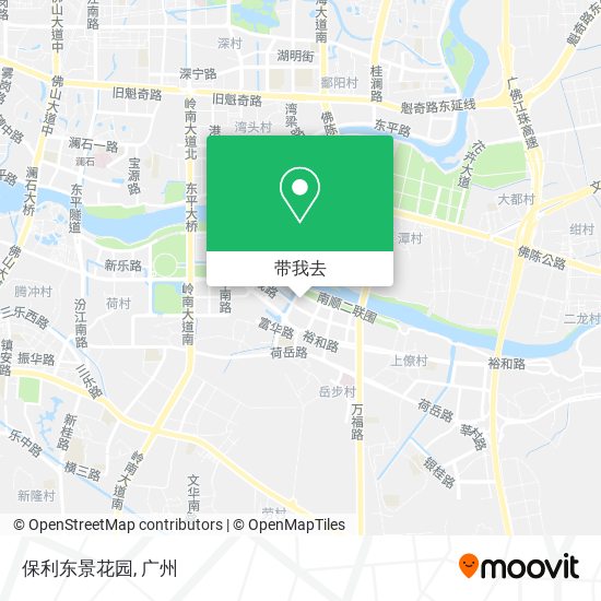 保利东景花园地图