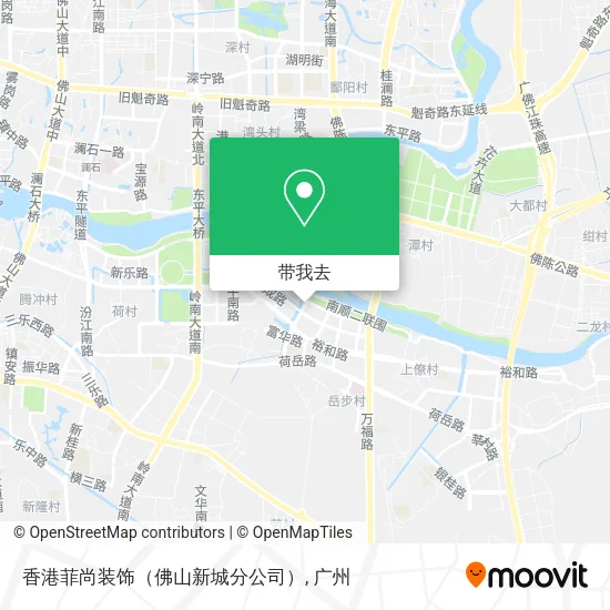 香港菲尚装饰（佛山新城分公司）地图