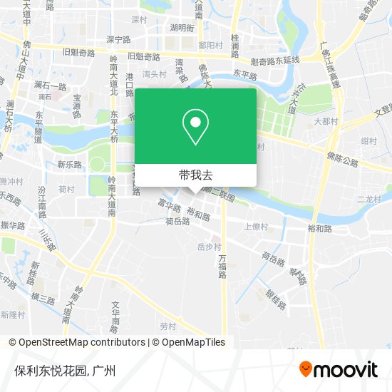 保利东悦花园地图