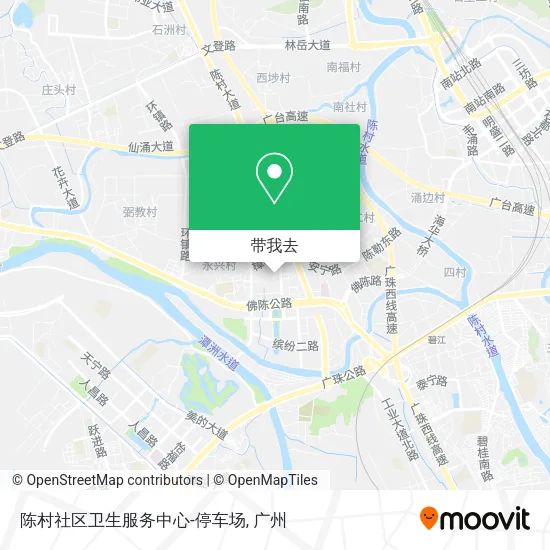 陈村社区卫生服务中心-停车场地图