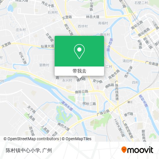 陈村镇中心小学地图