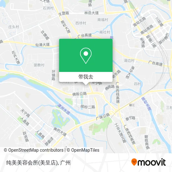 纯美美容会所(美呈店)地图