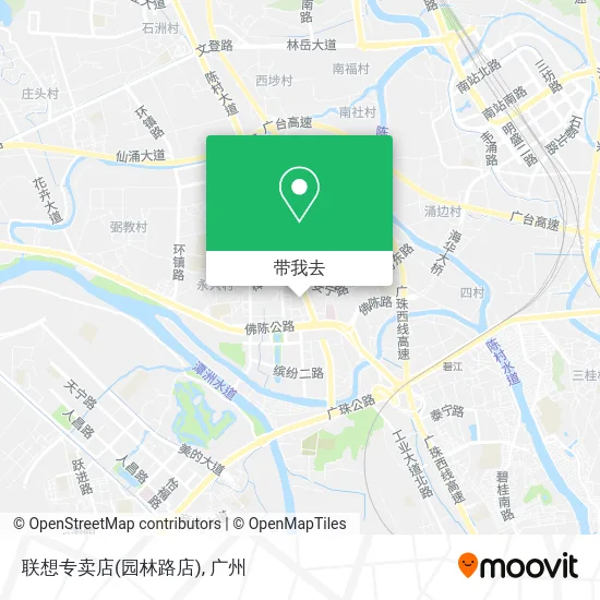 联想专卖店(园林路店)地图