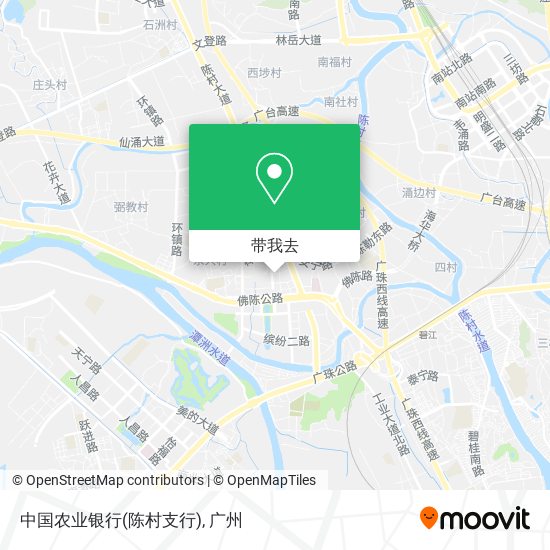 中国农业银行(陈村支行)地图