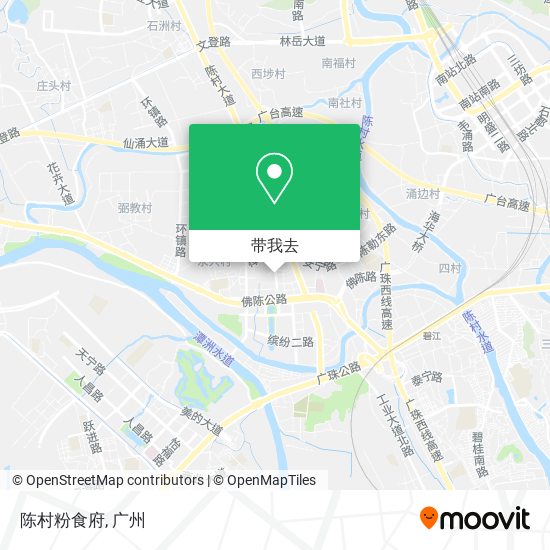 陈村粉食府地图