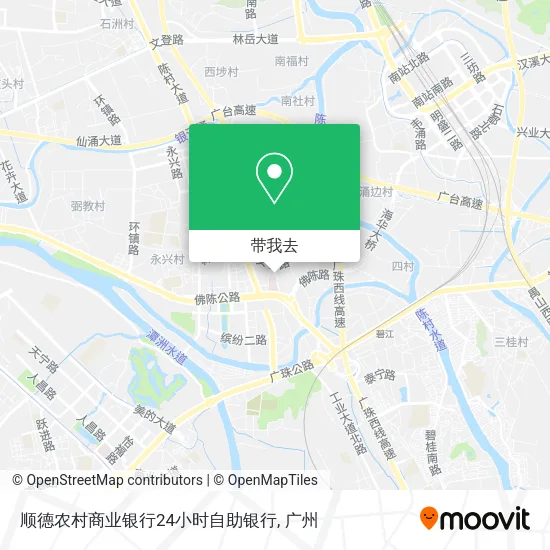 顺德农村商业银行24小时自助银行地图