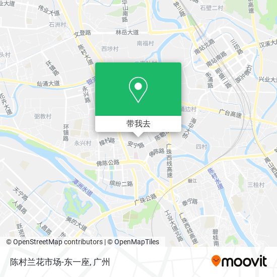 陈村兰花市场-东一座地图