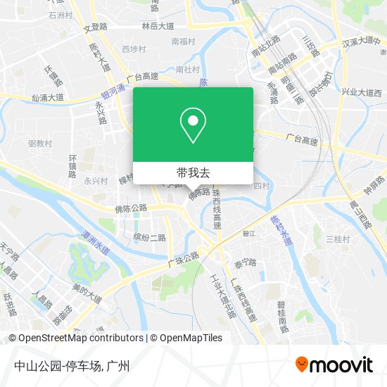 中山公园-停车场地图