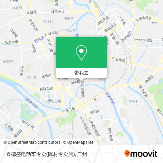 喜德盛电动车专卖(陈村专卖店)地图