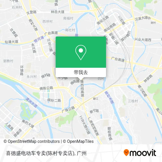 喜德盛电动车专卖(陈村专卖店)地图